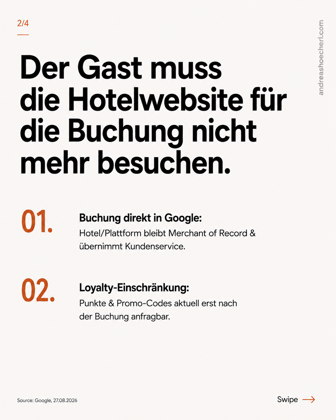 Der Gast muss die Hotelwebsite für die Buchung nicht mehr besuchen – Buchung und Loyalty-Einschränkungen im Überblick